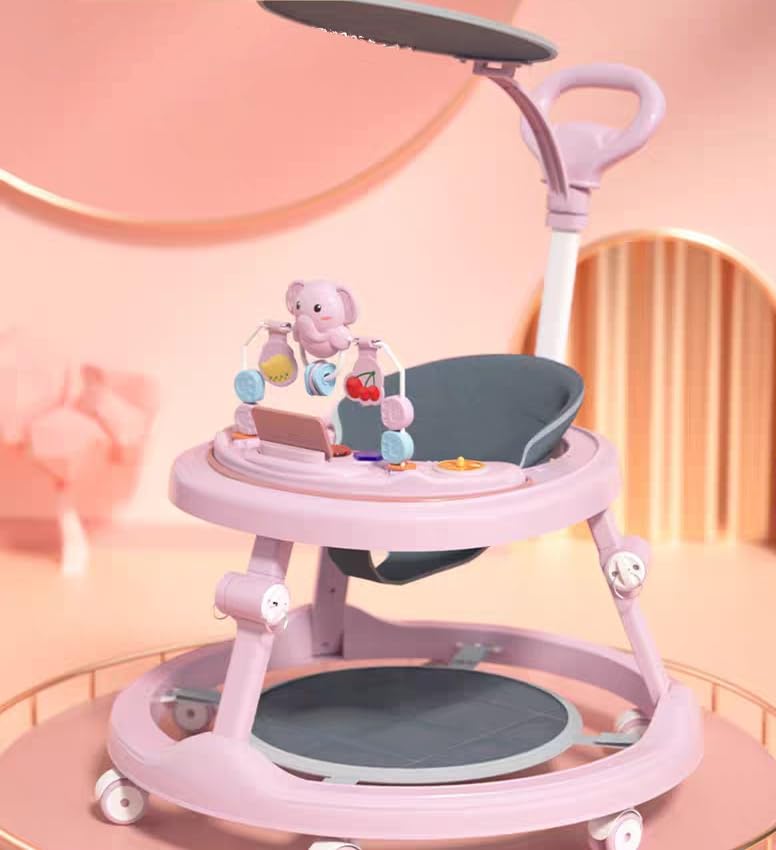 HAPYOOY 4-in-1 Foldable Baby Walker - Speed & Safety!