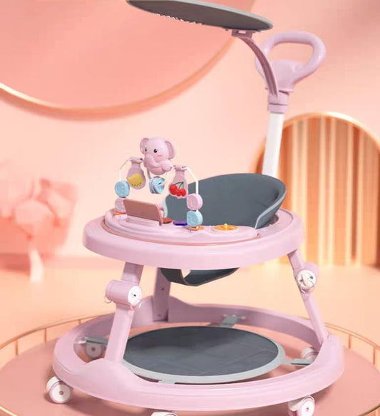 HAPYOOY 4-in-1 Foldable Baby Walker - Speed & Safety!