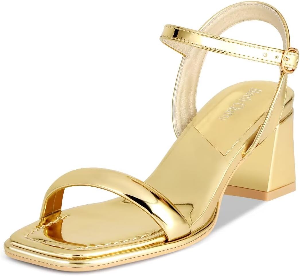 Heels Charm Women's Chunky Block Heeled Sandals for Every Occasion