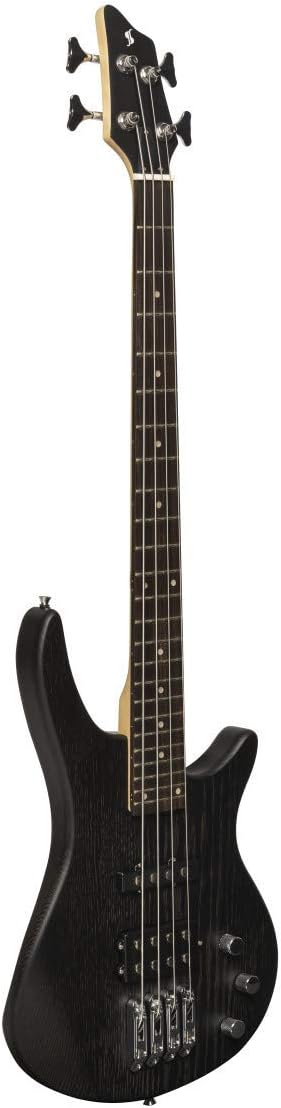Stagg 4 String Bass Guitar, Right, Black, 3/4 Size Review