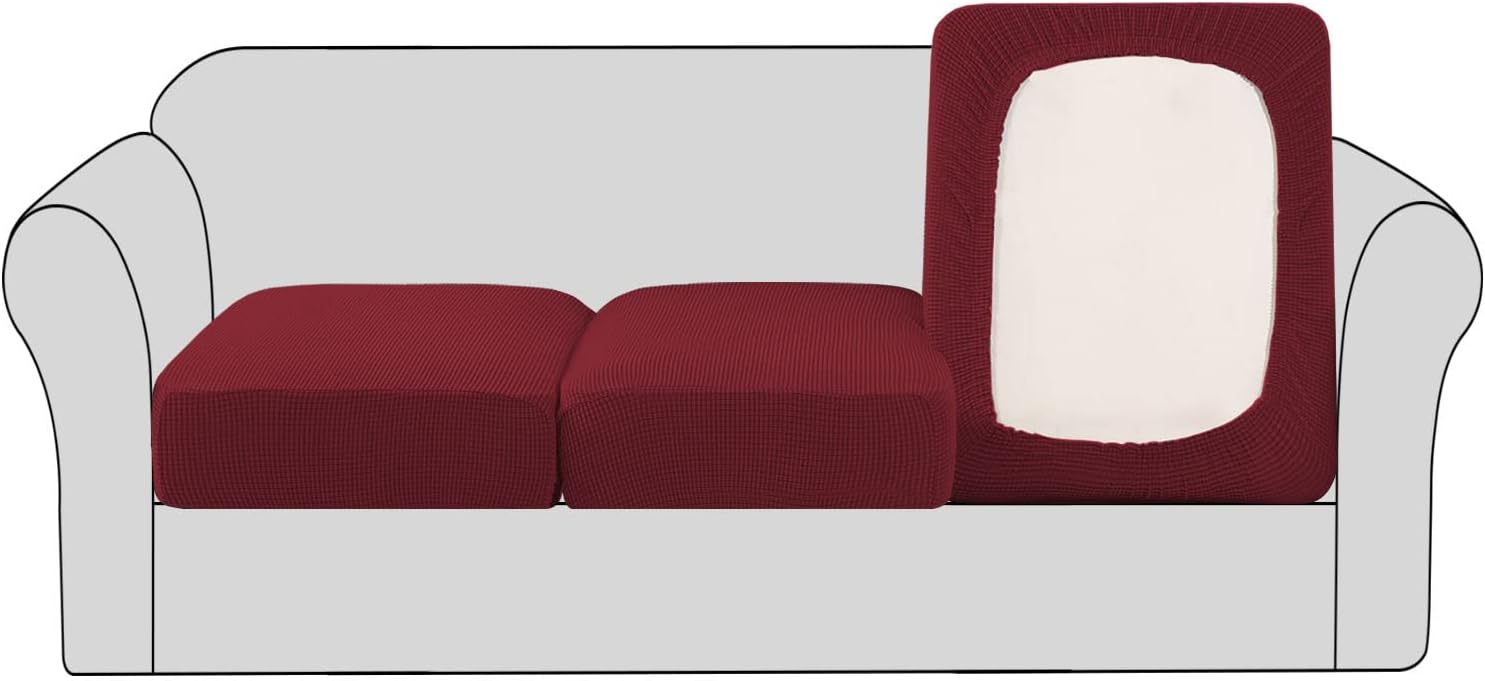 H.VERSAILTEX Super Stretch Couch Cushion Covers for Pets
