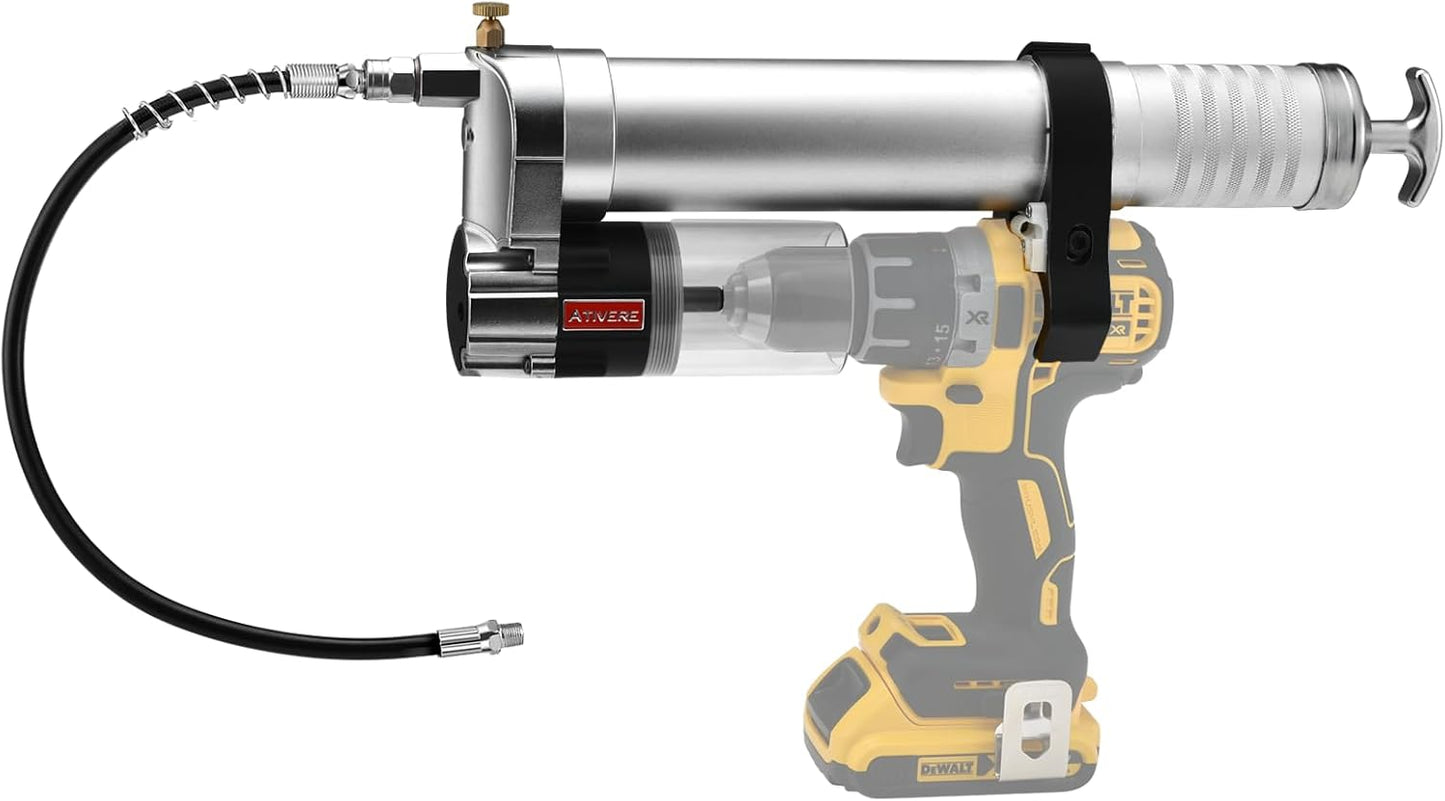 Electric Grease Gun Drill Adapter with High Pressure Hose