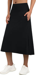 ANIVIVO Women's Midi Skorts with Pockets 28in Knee Length - Modest