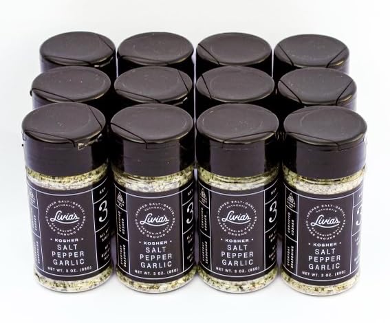 Livia's Salt Pepper Garlic Seasoning for Perfect Grilling & BBQ