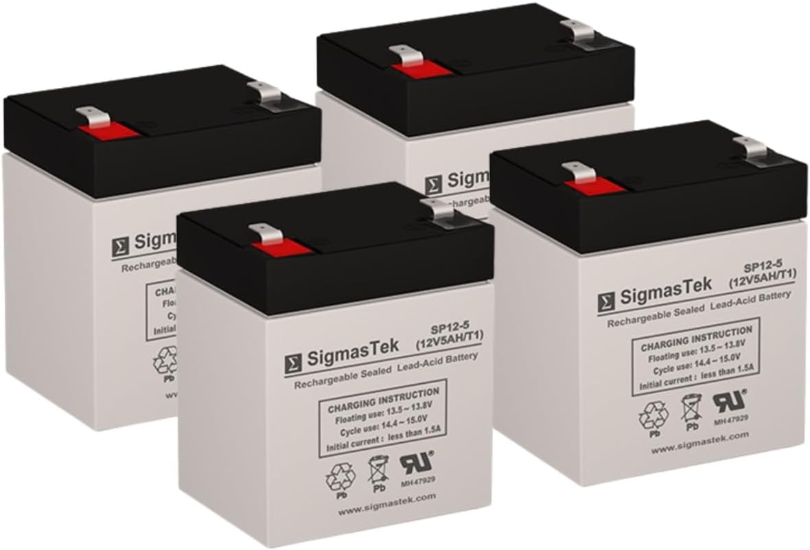 SigmasTek Leoch DJW12-4.5 Replacement Battery - 12V 5AH Pack