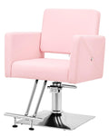 Artist hand Pink Salon Chair for Hair Stylist - Comfortable 360 Swivel
