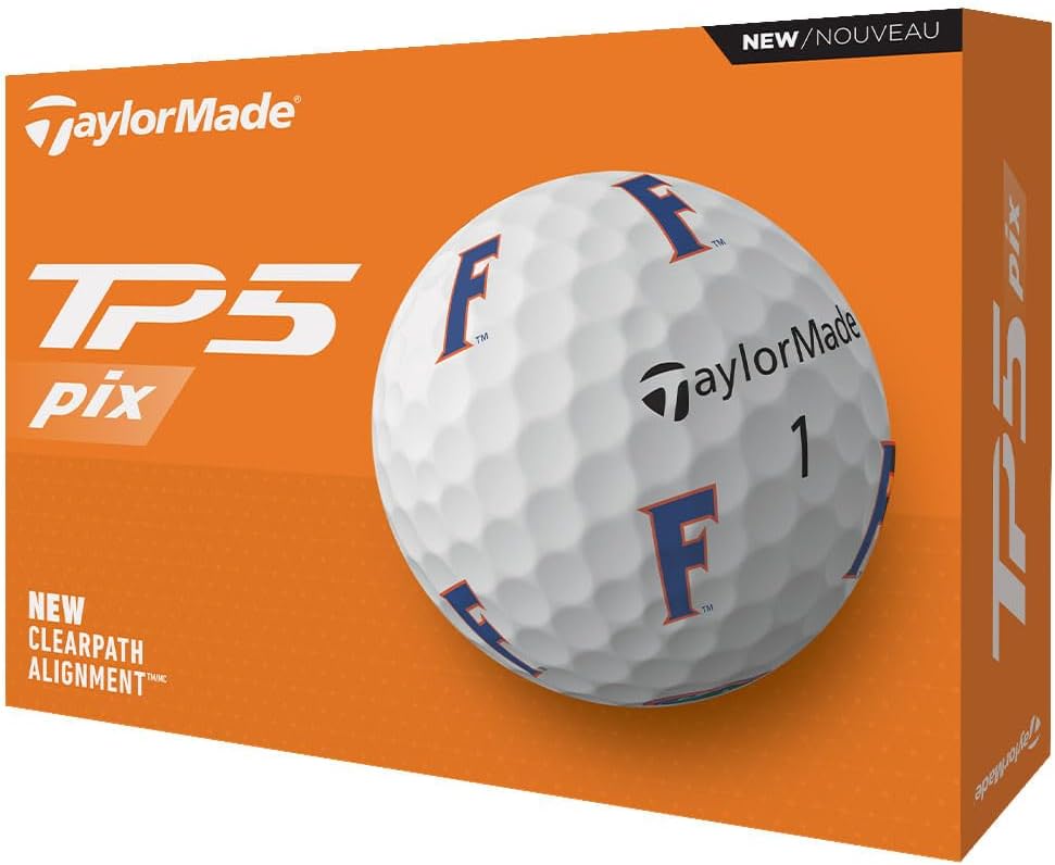 TaylorMade Golf TP5 PIX ONE Dozen Golf Balls for Performance