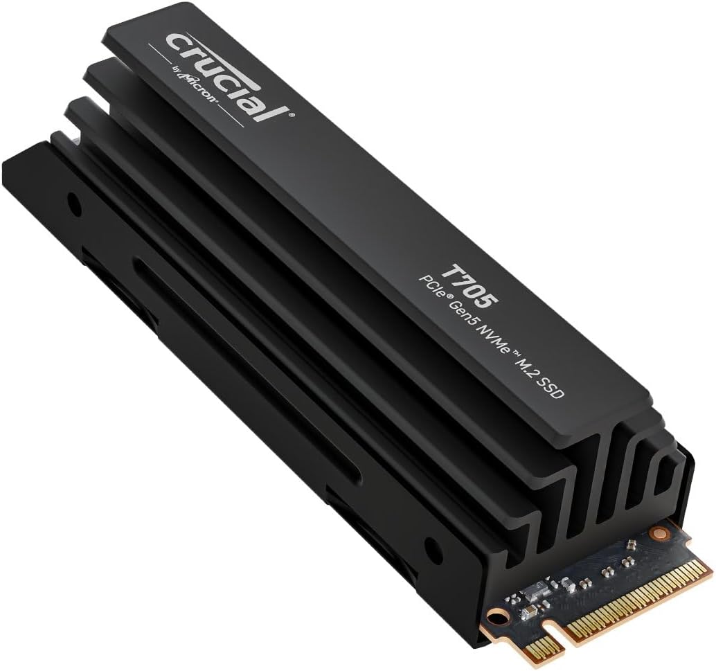 Crucial T705 2TB PCIe Gen5 NVMe M.2 SSD with Heatsink Review