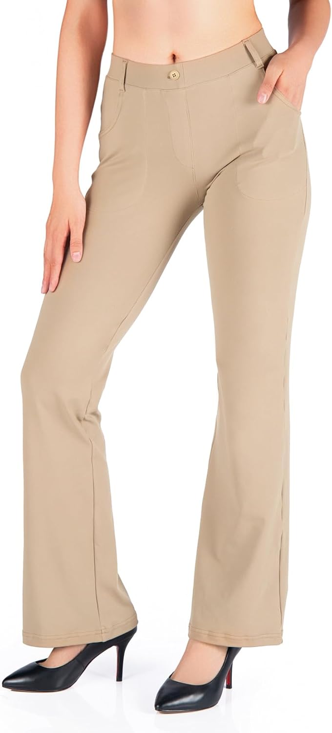 Yogipace Women's Flare Yoga Dress Pants for All Heights