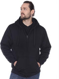 Heavyweight Sherpa Hoodies for Men - Thick Fleece Lined Full Zip
