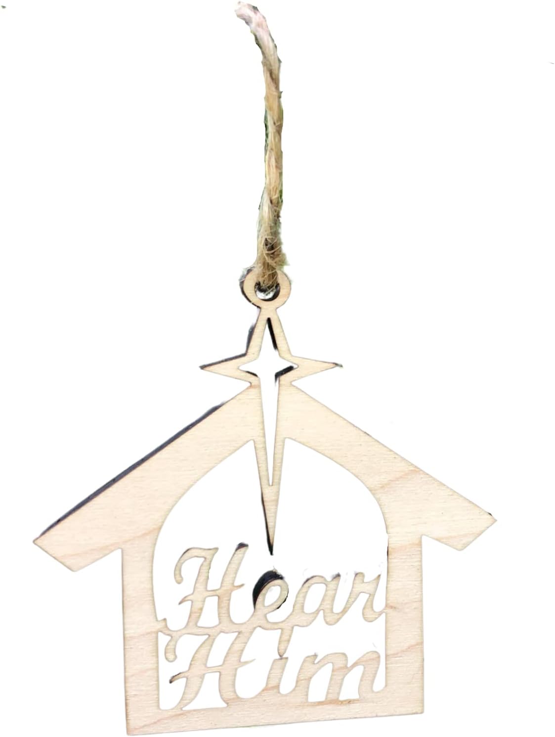 Set of 20 Hear Him Christmas Ornaments for Holiday Gifting
