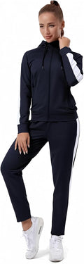 Stylish TEZO Women's Zip Tracksuit Set for Comfortable Daily Outfits