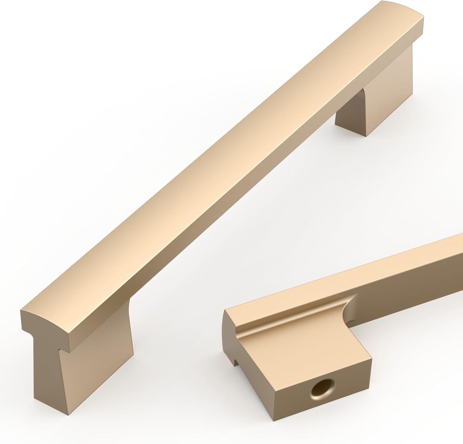 Champagne Gold Cabinet Pulls - 10 Pack 5 Inch Handles for Kitchen
