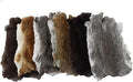 Assorted Bulk Craft Grade Natural Rabbit Pelts 5pcs - Soft Craft Fur