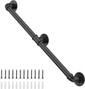 Willstar 5ft Industrial Staircase Handrail - Sturdy Non-Slip Grab Bar