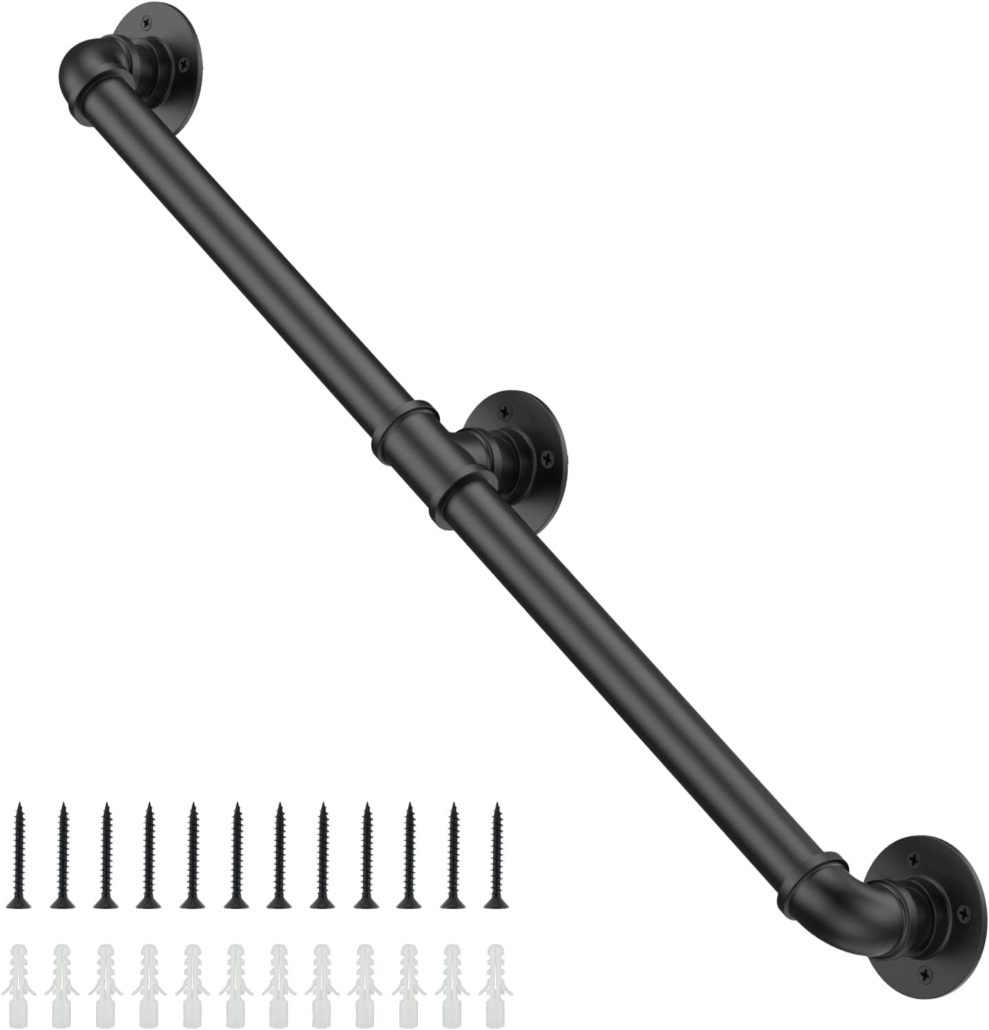 5FT Industrial Staircase Handrail for Safety and Style