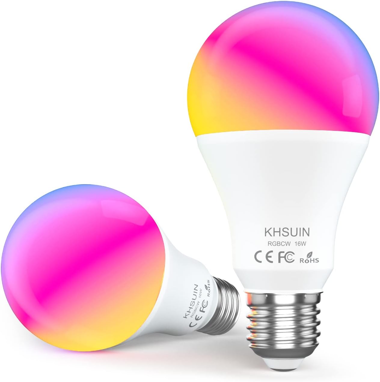 Smart Light Bulbs 16W Dimmable 1600LM with Color Changing Options