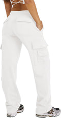 Waitfairy Wide Leg Sweatpants Women Cargo Pants - High Waisted Baggy