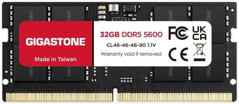 GIGASTONE 32GB DDR5 RAM for High Performance Laptops