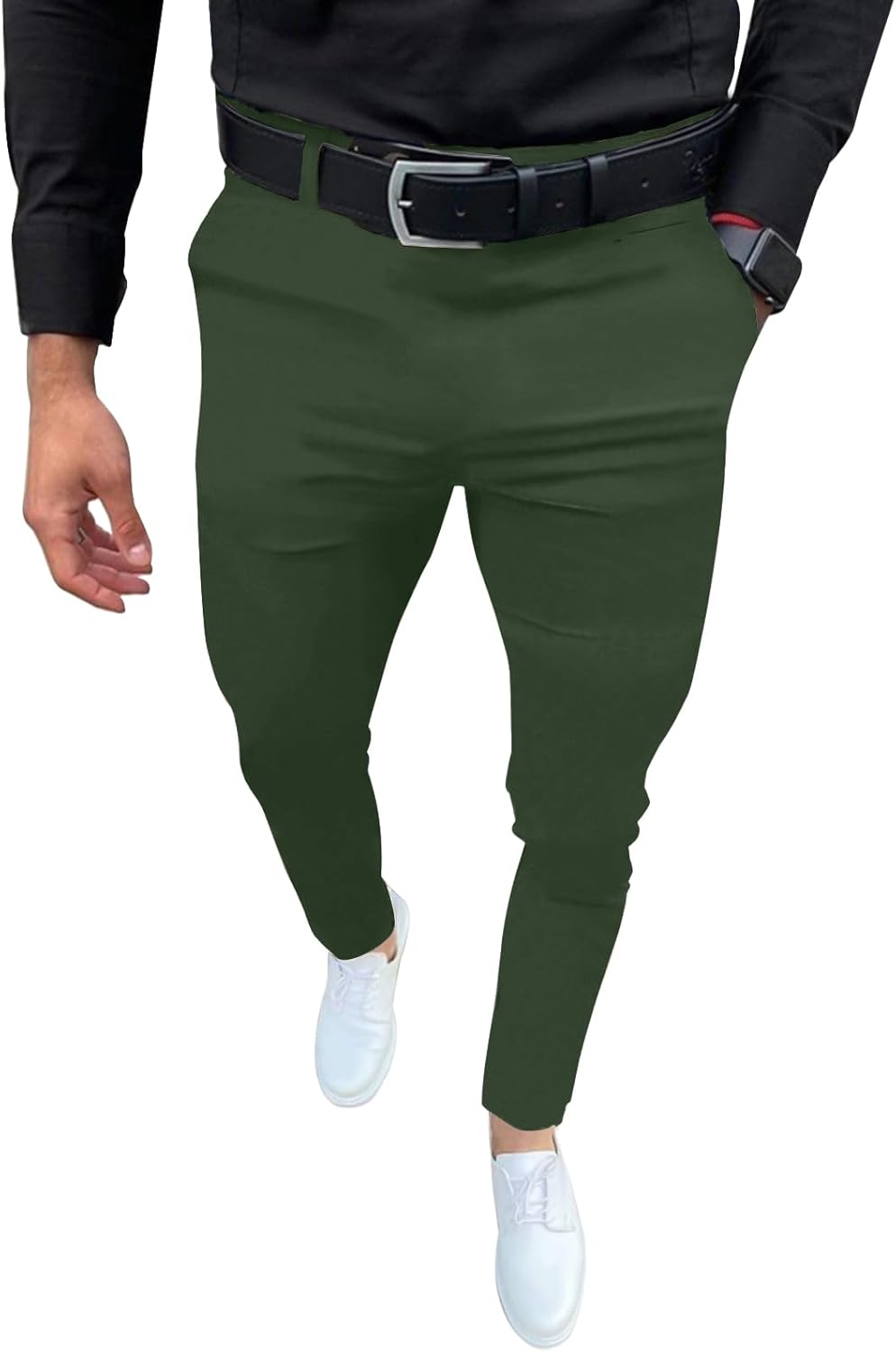 Mens Fashion Slim Fit Dress Pants for Casual and Business Wear