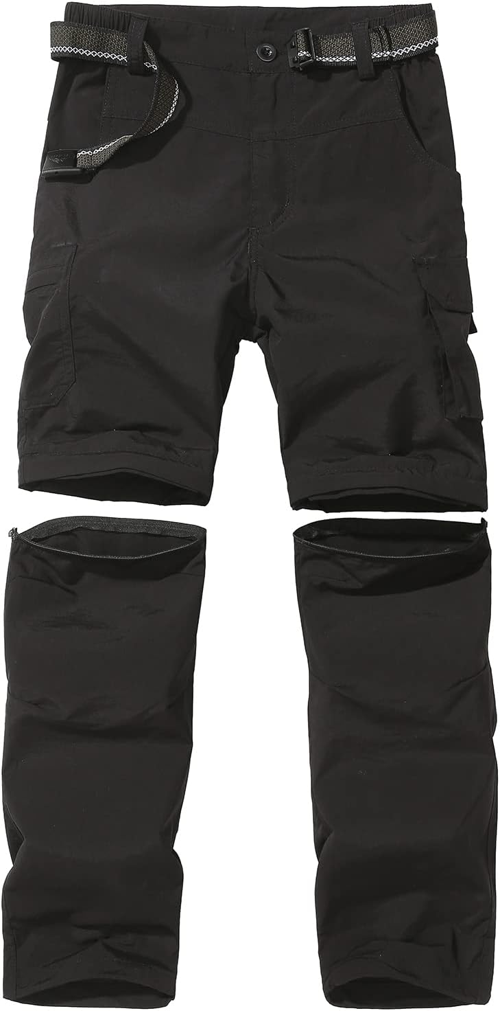 JOMLUN Boys Scout Pants Convertible Quick Dry Hiking Trousers