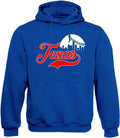 Xtreme Apparrel Men's Cityscape Skyline Hoodie - Baseball Fan Gear