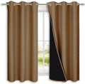 NICETOWN 100% Blackout Short Curtains 37in x 63in - Full Darkening