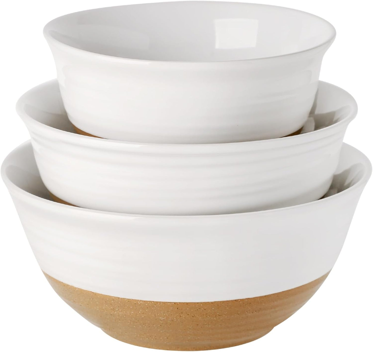 Versatile Ceramic Mixing Bowls Set for Cooking and Baking