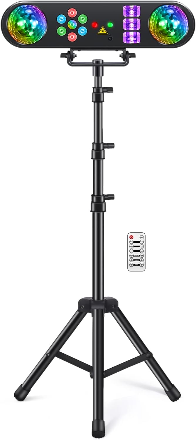 5 in 1 DJ Lights with Stand for Stunning Party Experiences