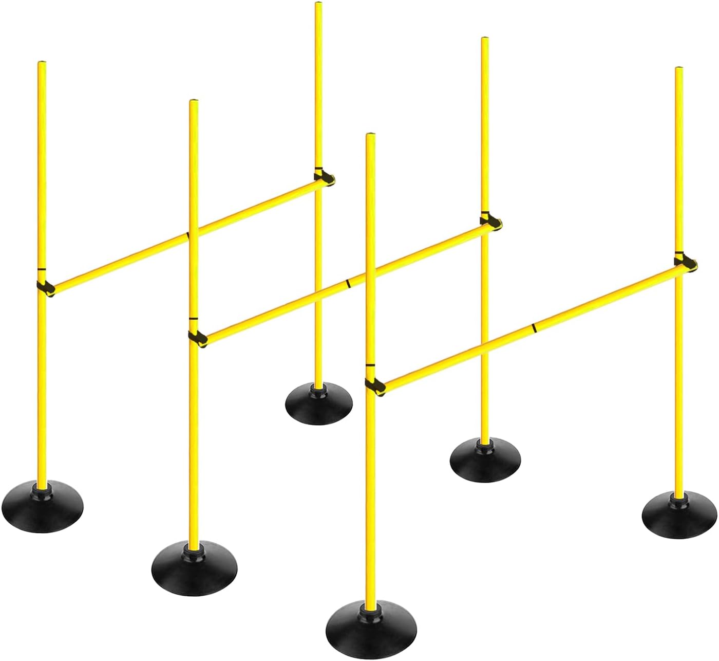 Adjustable Height Agility Hurdle Set for Soccer Training Fun