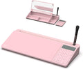 Desk Dry Erase Board with Detachable Calculator - Glass Desktop