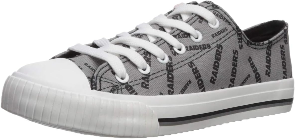 FOCO Women's NFL Team Logo Glitter Low Top Sneakers for Fans