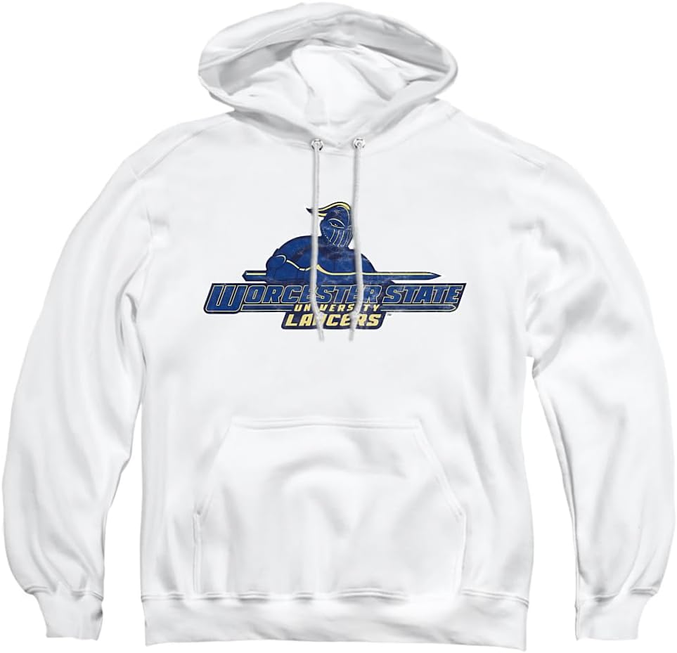 Worcester State University Distressed Primary Logo Hoodie