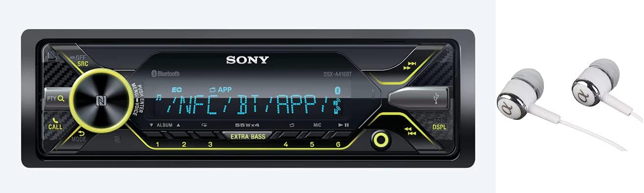 Sony DSX-A416BT Bluetooth Car Stereo with Multi-Color Display