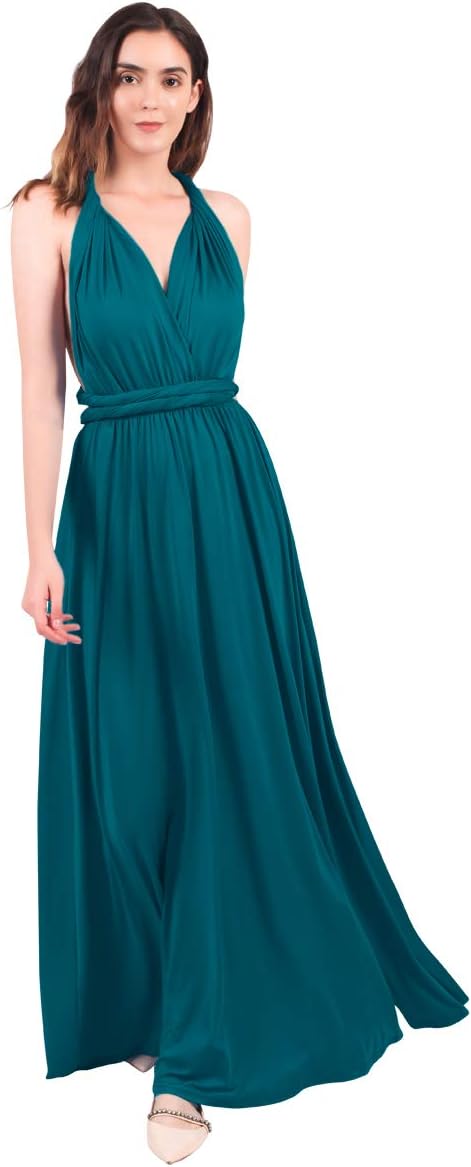 Women Transformer Evening Long Prom Dress Multi-Way Wrap Gown