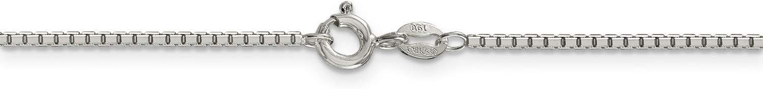 Genuine .925 Sterling Silver Octagonal Box Chain Necklace