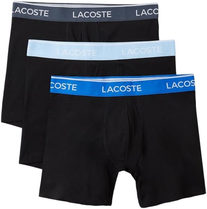 Lacoste Men's 3 Pack Boxer Briefs for Ultimate Comfort and Fit