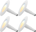 5/6in Selectable CCT Retrofit LED Recessed Lighting 4-Pack - Easy