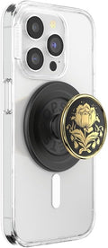 PopSockets Phone Grip for MagSafe - Enamel Rose Noir Secure Hold