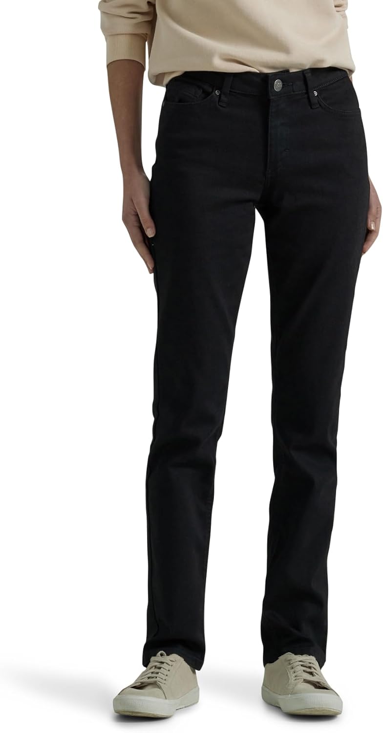 Lee Womens Legendary Mid Rise Straight Leg Jean for Comfort