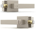 Mega Handles Privacy Door Handle with Lock - Satin Nickel