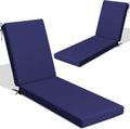 Chaise Lounge Cushions Outdoor Set of 2 72x21 in - Water Resistant