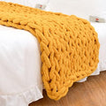 Chunky Knit Blanket Throw 40in x 60in - Soft Chenille Comfort