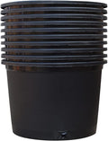 findmall Short 5 Gallon Nursery Plastic Planter Pots - 10 Pack