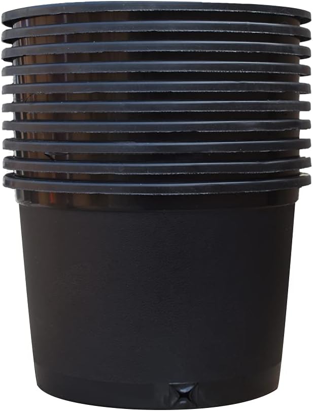 5 Gallon Premium Nursery Plastic Planter Pots for Garden Use