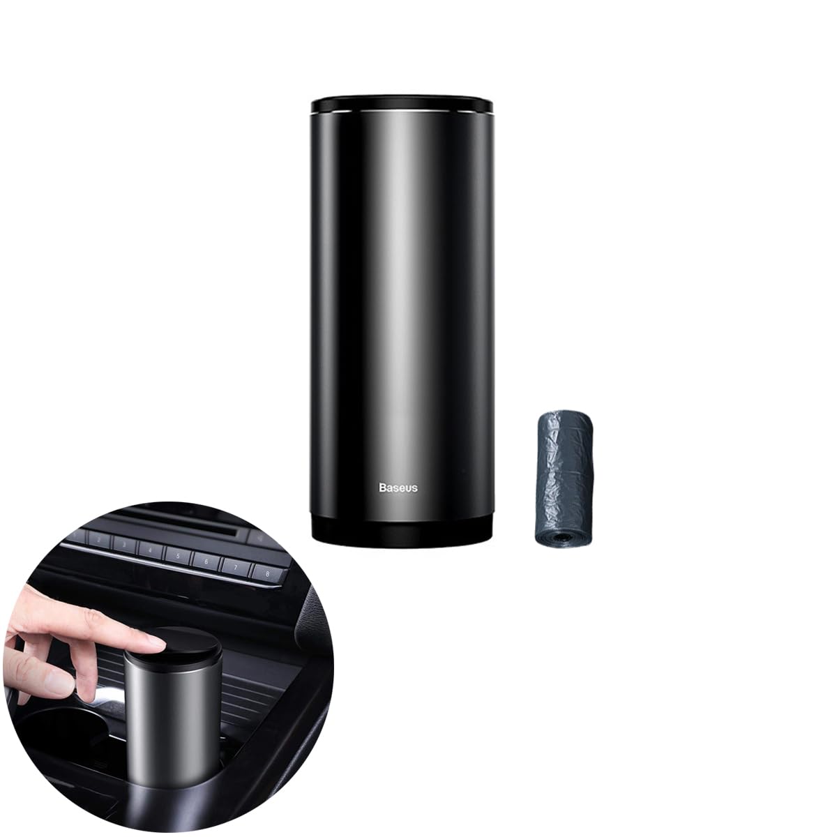 Tumecos Car Trash Can: Convenient Automotive Cup Holder