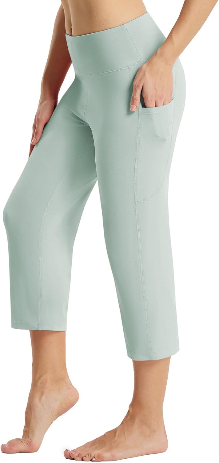 Baleaf Womens Yoga Capri Pants for Comfort and Style