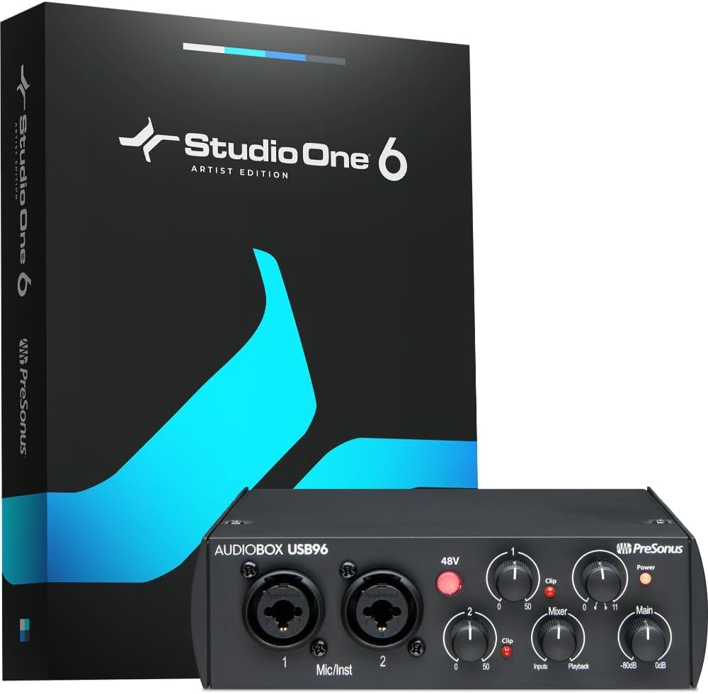 PreSonus AudioBox 96 USB Audio Interface for Recording Musicians