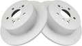 TRQ Rear Brake Rotors Set Solid G-Coated Compatible with 2008-2013
