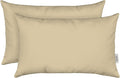 Sunbrella Jumbo Lumbar Throw Pillows Set of 2 - Durable Patio Comfort